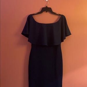 Navy blue Off-Shoulder Bodycon Dress